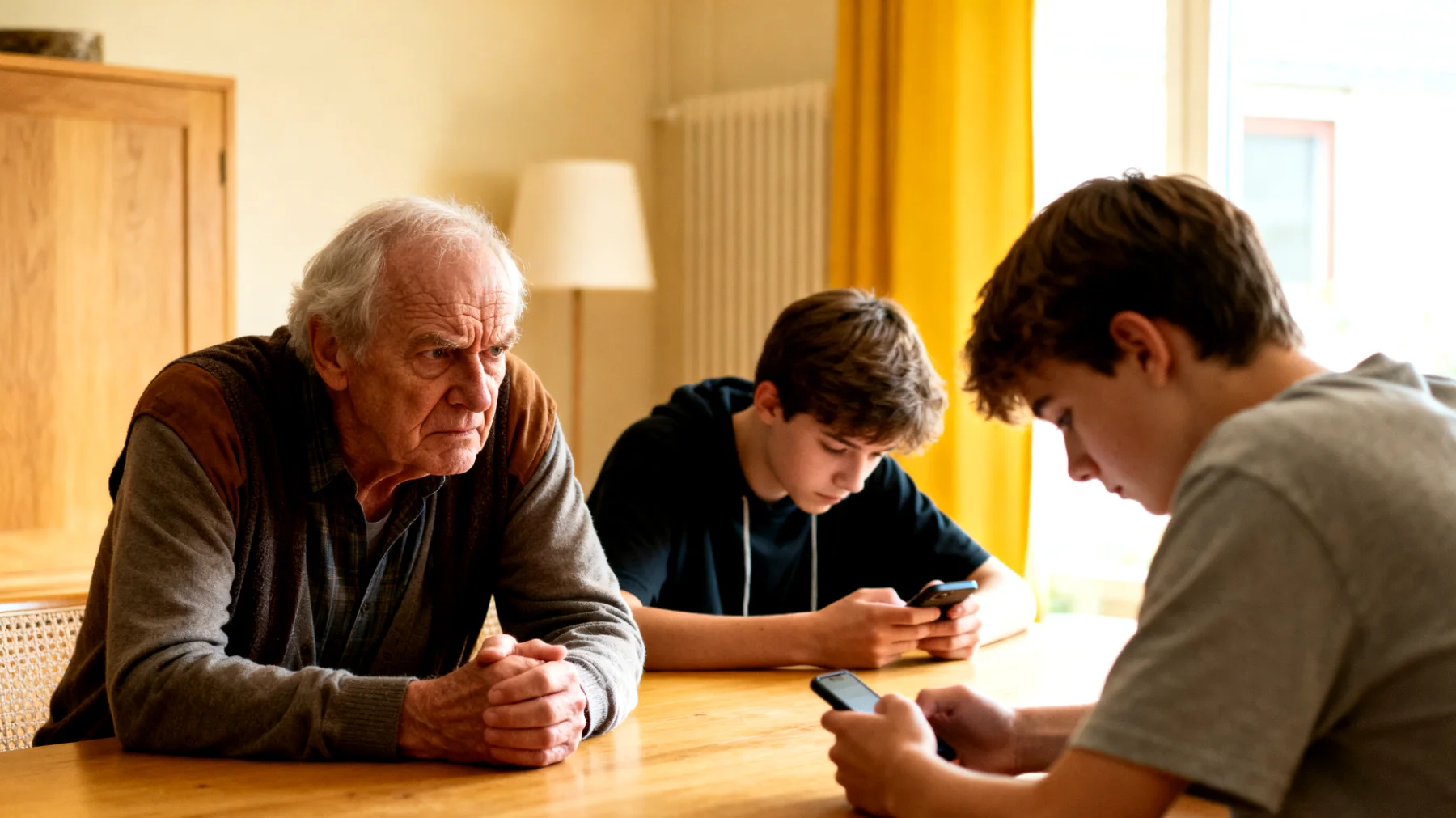 Generatieconflicten tussen opa en kleinkinderen: spanningen en onbegrip door verschillende opvoedingsvisies, waarden en levensstijlen tussen generaties"