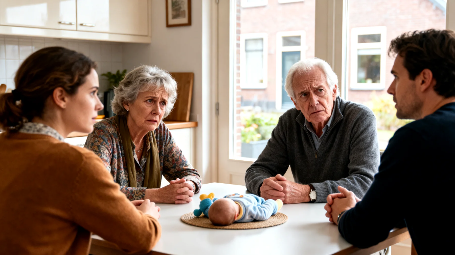 Grootouders ervaren spanningen en conflicten met de uitgebreide familie (schoonfamilie, andere familieleden) over de opvoeding en verzorging van hun kleinkinderen"